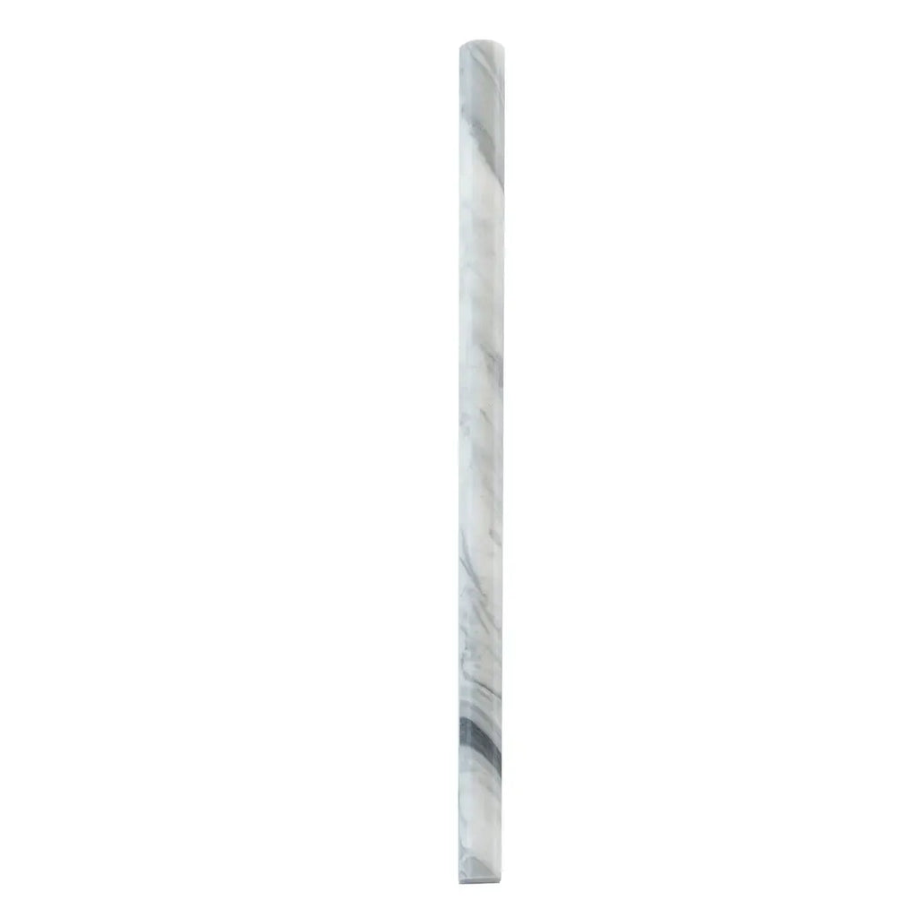 Calacatta Bluette Marble Pencil Liner Polished | Tile Club