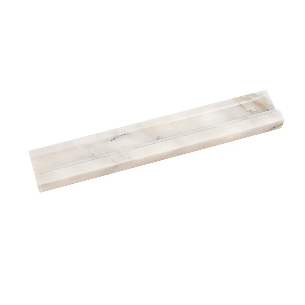 Calacatta Gold Marble Nova Chair Rail Polished | Tile Club