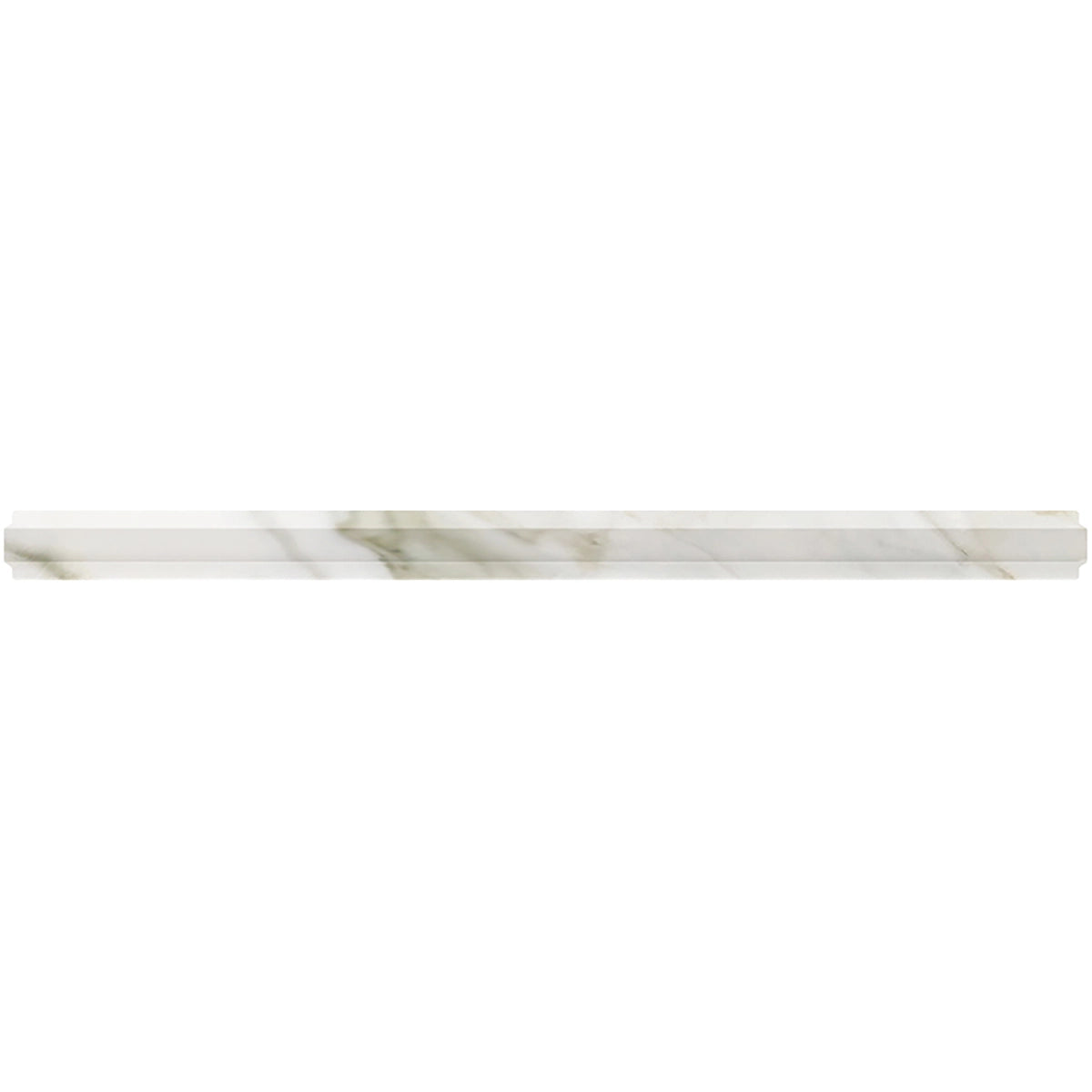Calacatta Gold Marble Nova Pencil Liner Honed | Tile Club