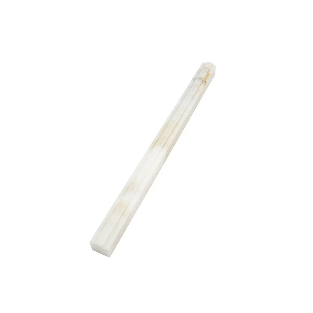 Calacatta Gold Marble Nova Pencil Liner Polished | Tile Club
