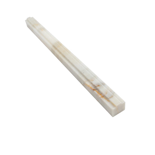 Calacatta Gold Marble Nova Pencil Liner Polished | Tile Club