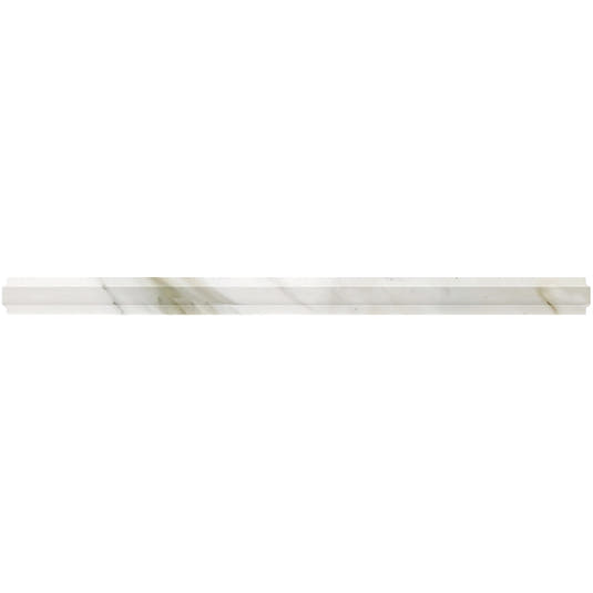 Calacatta Gold Marble Nova Pencil Liner Polished | Tile Club