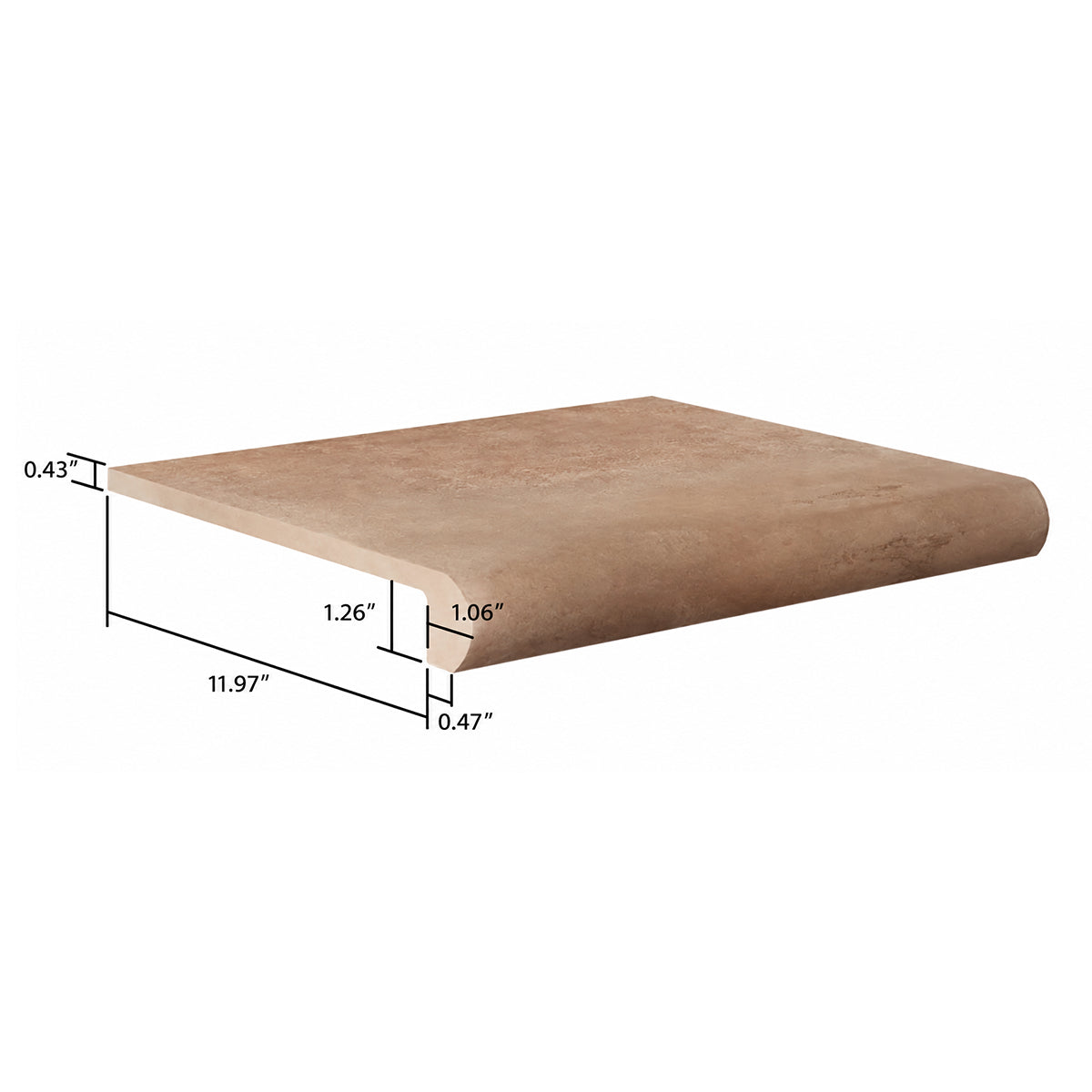 Camila Terra Cotta Step Porcelain Tile | Tile Club
