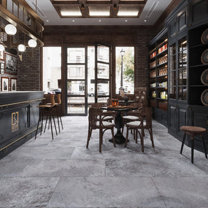 Campbell Dark Gray Rect. 24x48 | Tile Club