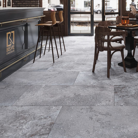 Campbell Dark Gray Rect. 24x48 | Tile Club