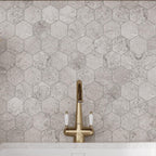 Campbell Gray Hexagon 10x12 | Tile Club