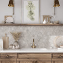 Campbell Gray Hexagon 10x12 | Tile Club