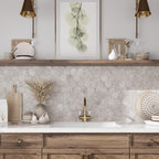 Campbell Gray Hexagon 10x12 | Tile Club