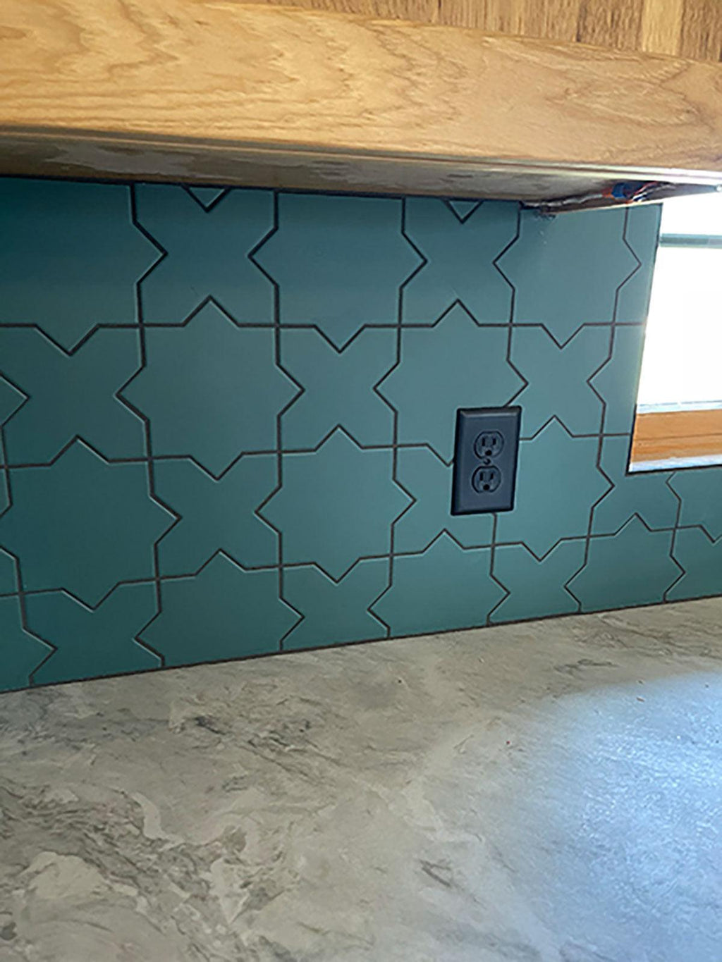 Carmel Sage Green Porcelain Star Tile | Tile Club