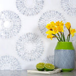 Carrara marble inlay micro mosaic circle tiles