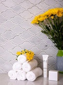 carrara cloud mosaic tile