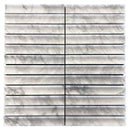 True Carrara Concave Fluted | Tile Club
