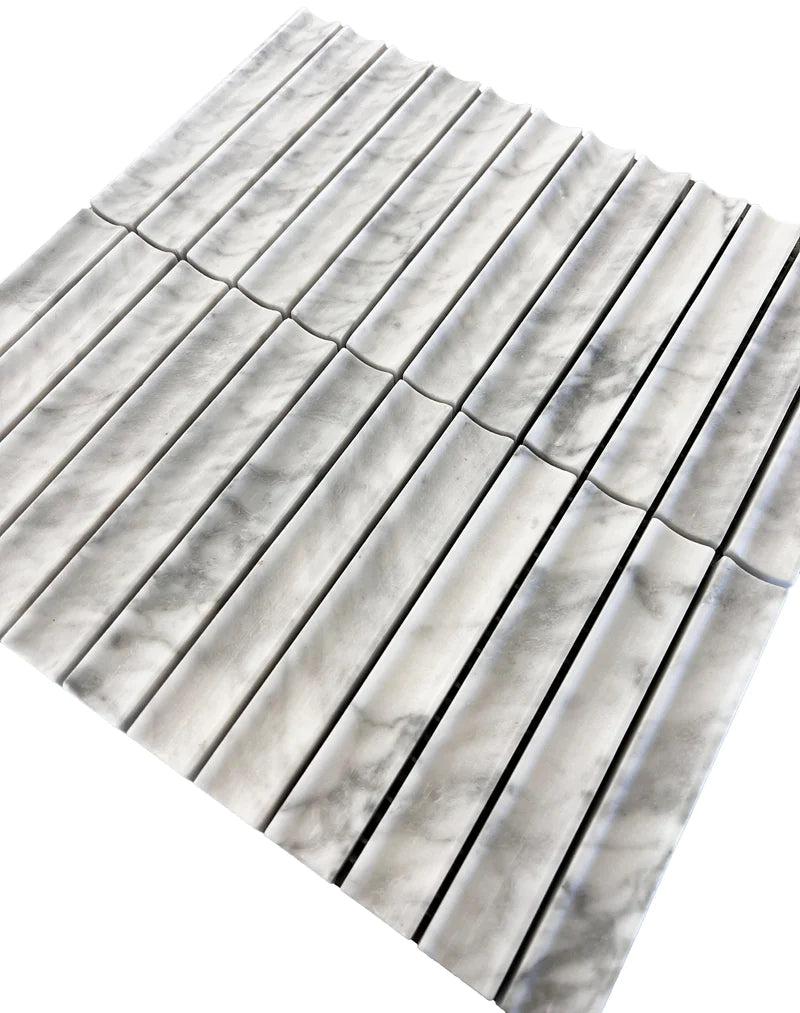 True Carrara Concave Fluted