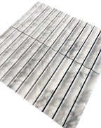 True Carrara Concave Fluted | Tile Club