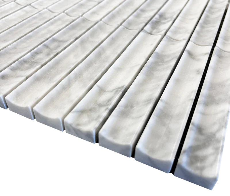 True Carrara Concave Fluted