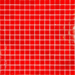Cayenne Pepper Red Squares Glass Pool Tile