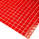 Cayenne Pepper Red Squares Glass Pool Tile | Tile Club