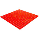 Cayenne Pepper Red Squares Glass Pool Tile | Tile Club