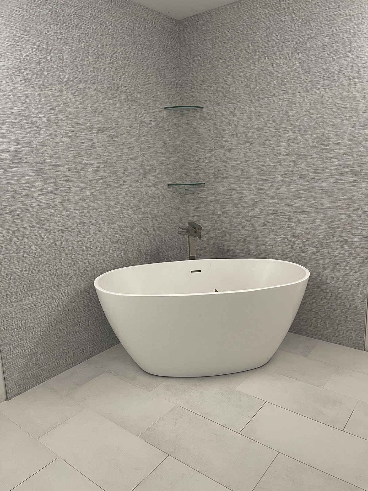 Chambray Gray Thread Porcelain Tile 24x48 | Tile Club