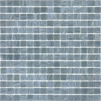 Cloud Blue Grey Mixed Squares Glass Pool Tile | Tile Club
