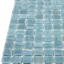Cloud Blue Grey Mixed Squares Glass Pool Tile | Tile Club