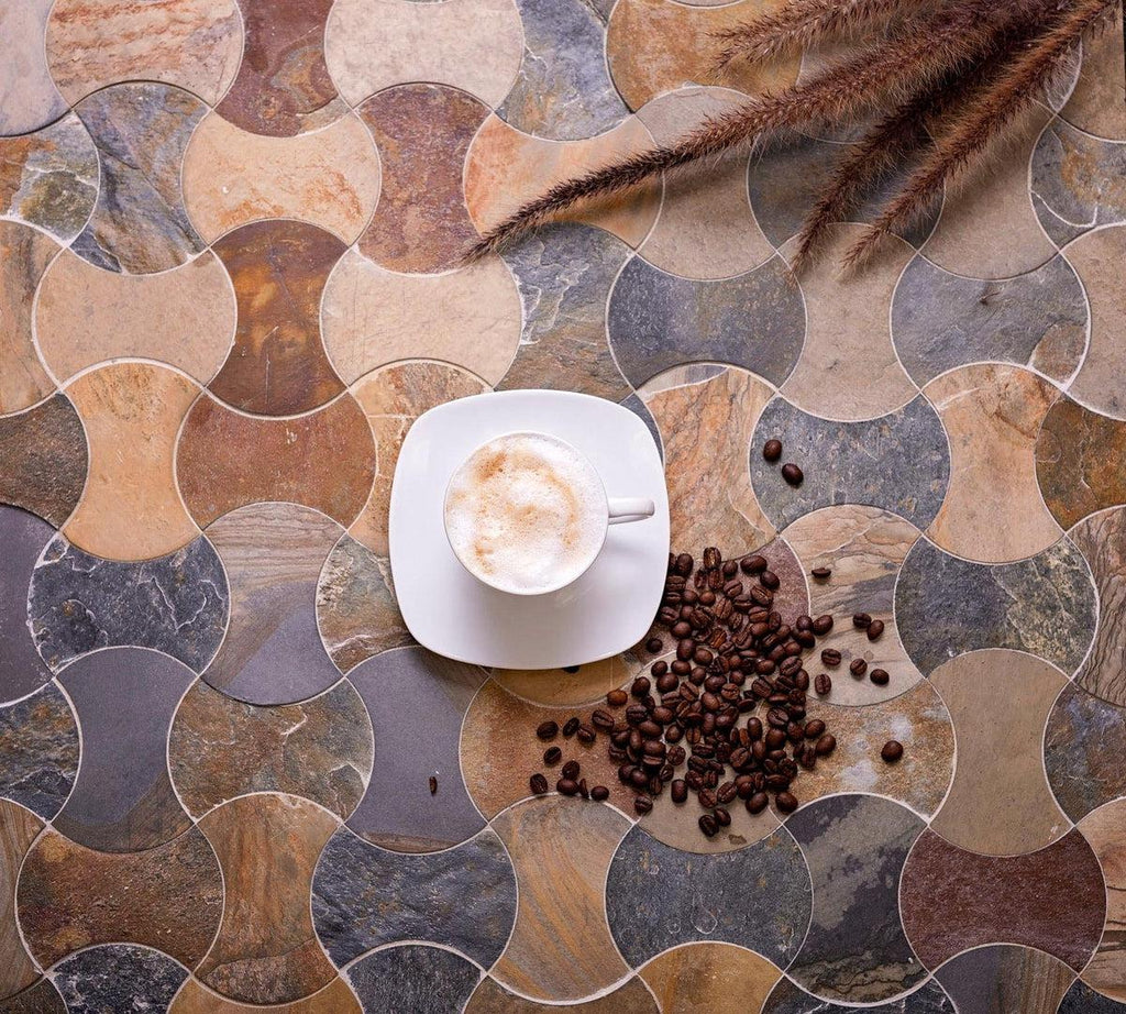 Color Bone Slate Mosaic Tile