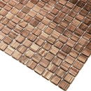 Copper Shimmer Mixed Squares Glass Pool Tile | Tile Club