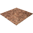 Copper Shimmer Mixed Squares Glass Pool Tile | Tile Club