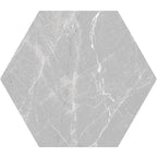 Cosmo Silver Porcelain Hexagon Tile