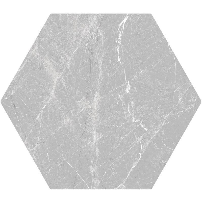 Cosmo Silver Porcelain Hexagon Tile