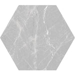 Cosmo Silver Porcelain Hexagon Tile