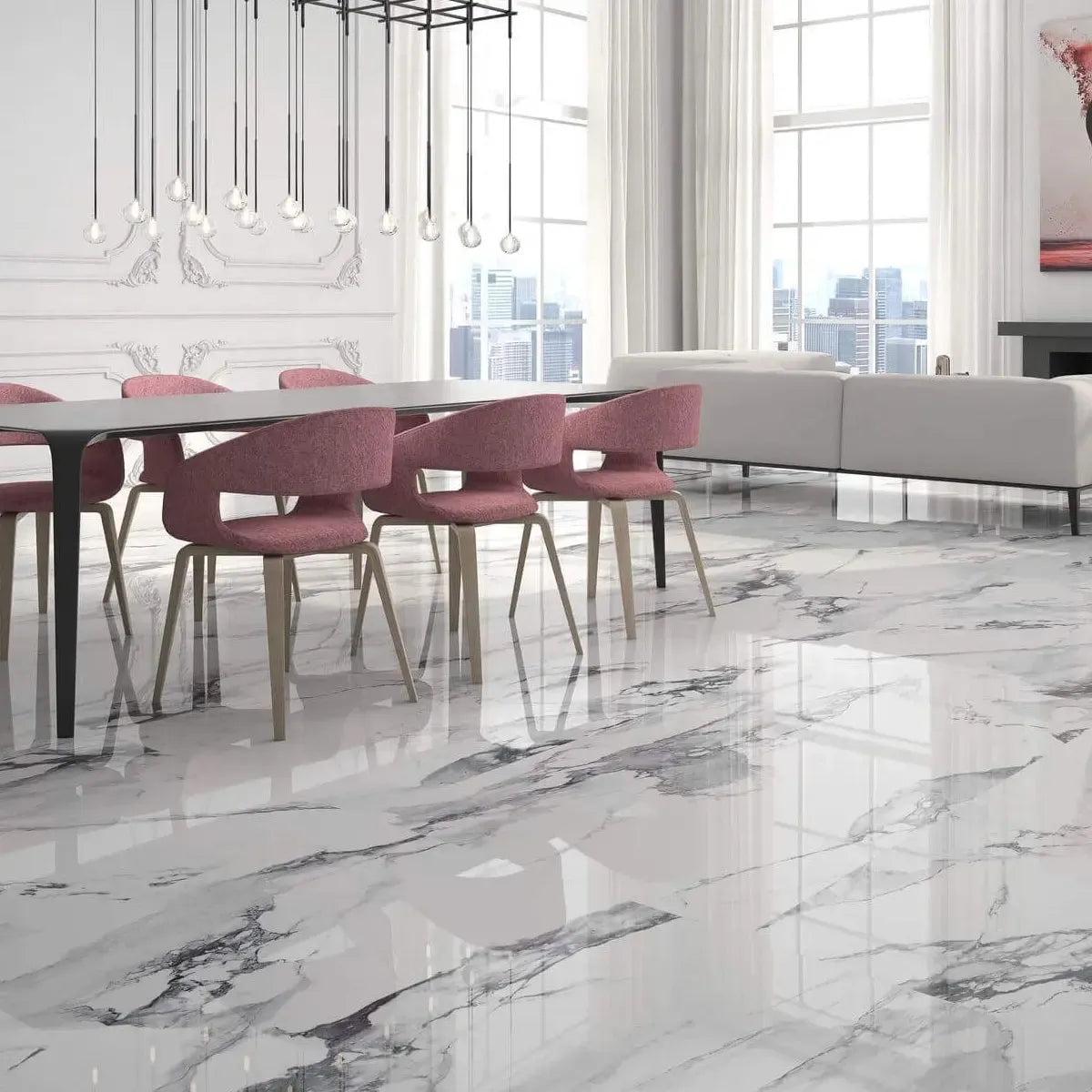 Rectangle Crash Blanco 36x72 Polished | Tile Club