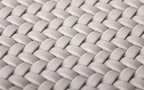 Cream Recycled Glass Basket Weave Mosaic Tile