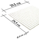 Creamy White Squares Glass Pool Tile | Tile Club