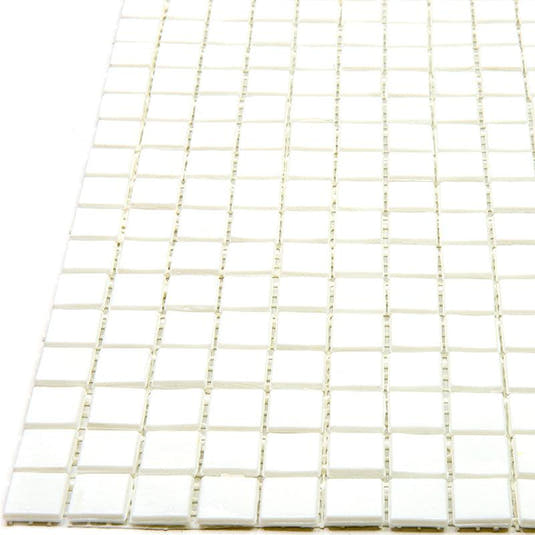 Creamy White Squares Glass Pool Tile | Tile Club