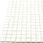 Creamy White Squares Glass Pool Tile | Tile Club