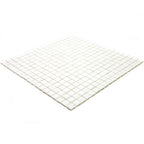 Creamy White Squares Glass Pool Tile | Tile Club