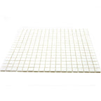 Creamy White Squares Glass Pool Tile | Tile Club