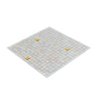 Shimmery Gold and While Gradient Mixed Squares Glass Tile | Tile Club