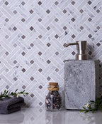 diagonal mosaic tile