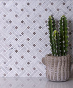 diagonal marble tile