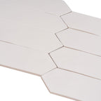 Picchetto White Matte Ceramic Picket Tile | Tile Club