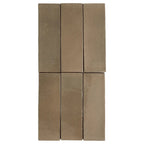 Calta Brown Matte Porcelain Subway Tile 2x6 | Tile Club