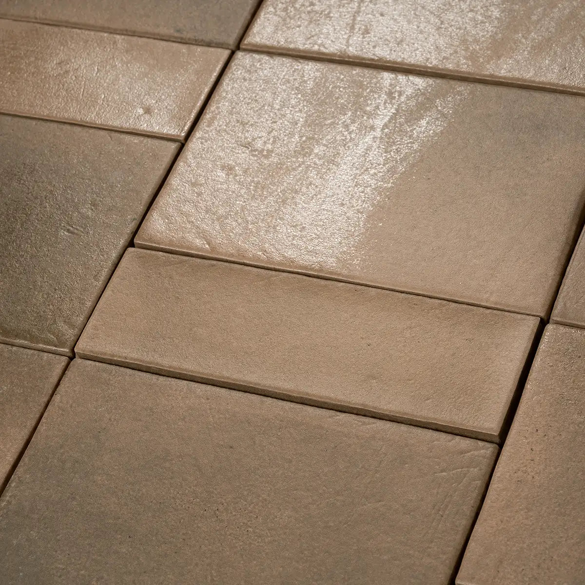 Calta Brown Matte Porcelain Subway Tile 2x6