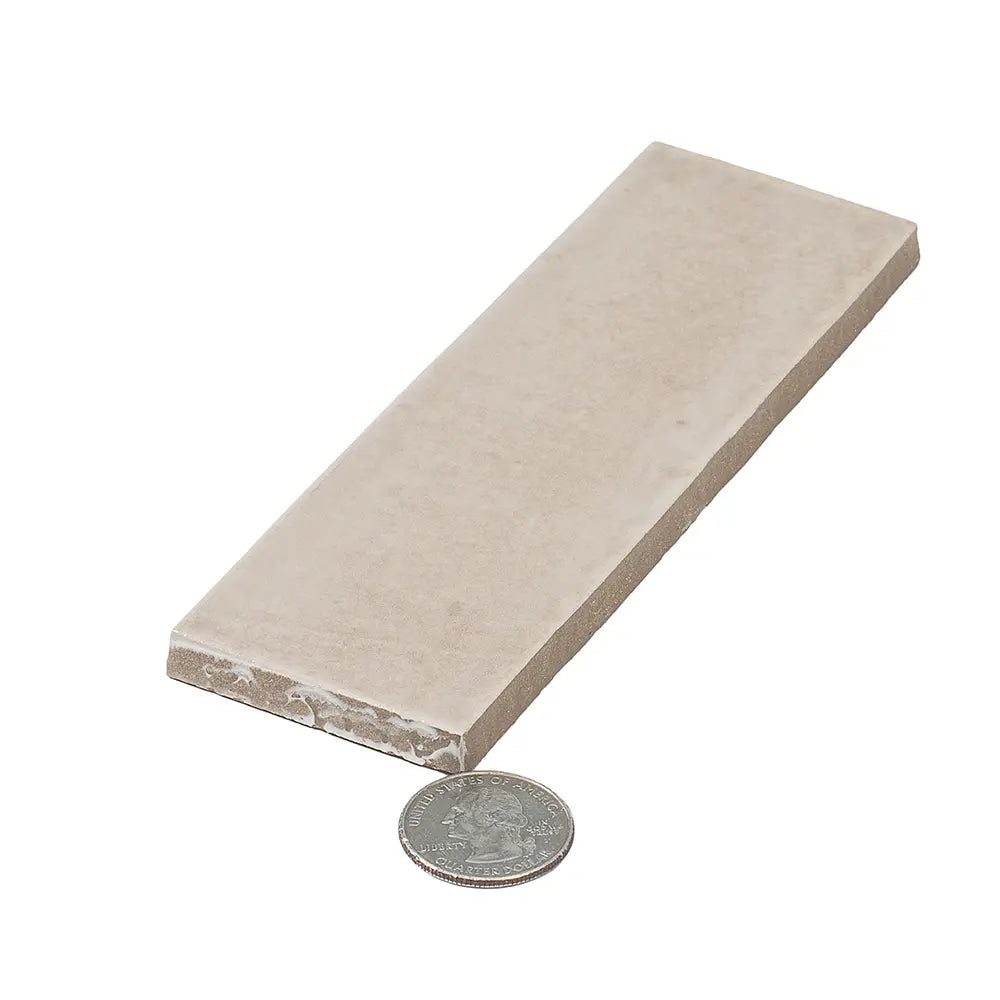 Calta Greige Matte Porcelain Subway Tile 2x6 | Tile Club