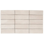 Calta Greige Matte Porcelain Subway Tile 2x6 | Tile Club