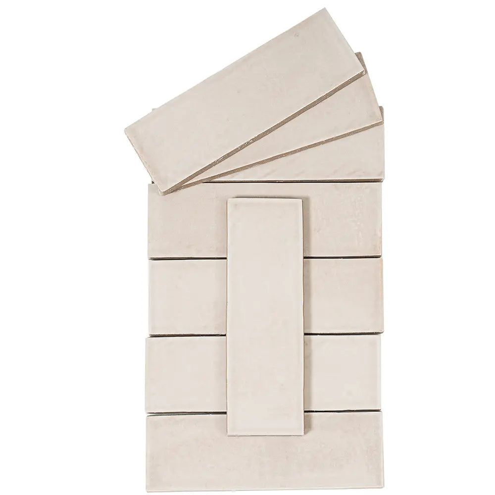 Calta Greige Matte Porcelain Subway Tile 2x6 | Tile Club