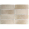 Calta Greige Matte Porcelain Subway Tile 2x6