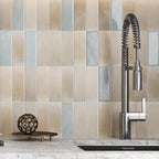 Calta Blue Gloss Porcelain Subway Tile 2x6 | Tile Club