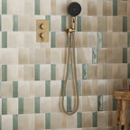 Calta Teal Gloss Porcelain Subway Tile 2x6 | Tile Club